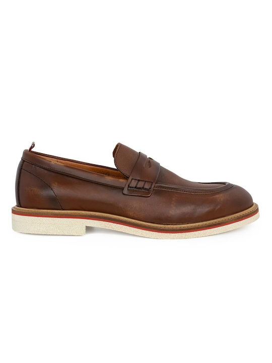 Ambitious Δερμάτινα Ανδρικά Loafers Camel