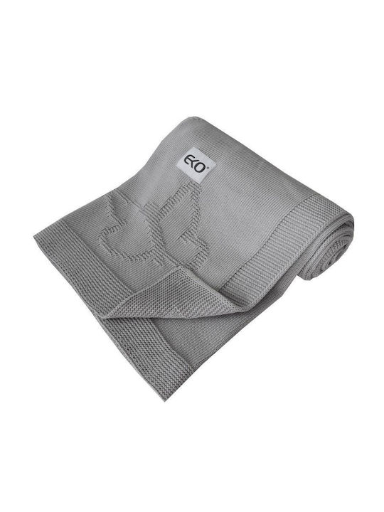 Ekokids Pătură Pepinieră Swaddling Gri Fluture 100x80 cm