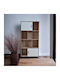Bookcase Beige 80x30x165cm