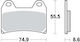 Braking Мотоциклетни Накладки Напред за Aprilia Dorsoduro Ducati Hypermotard Yamaha XT 660X / XT 660