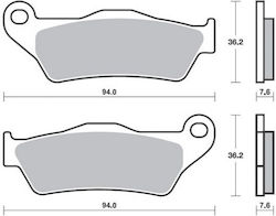 Braking Plăcuțe de frână pentru motociclete Înainte pentru Gilera Nexus Piaggio Beverly 400 / X9