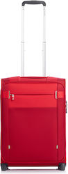 Samsonite Citybeat Upright Cabin Travel Suitcase Fabric Red with 4 Wheels Height 55cm. 128828-1726