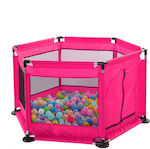 Factory Ball Pit made of Fabric 140x140x65cm. Pink