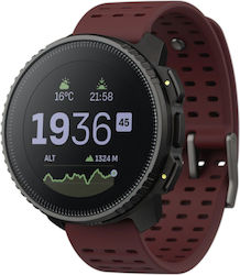Suunto Vertical Stainless Steel 49mm Smartwatch with Heart Rate Monitor (Black Ruby)