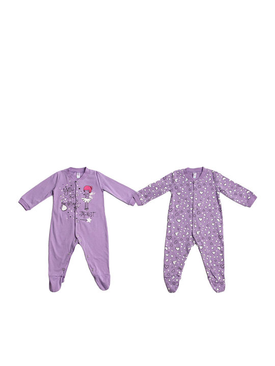 Dreams by Joyce Stardust Module Bodys-uri Pentru Bebeluşi Lila 2 Bucăţi