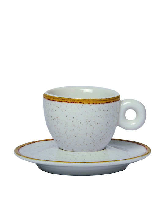 GTSA Cană Espresso Din porțelan Ivory 70ml