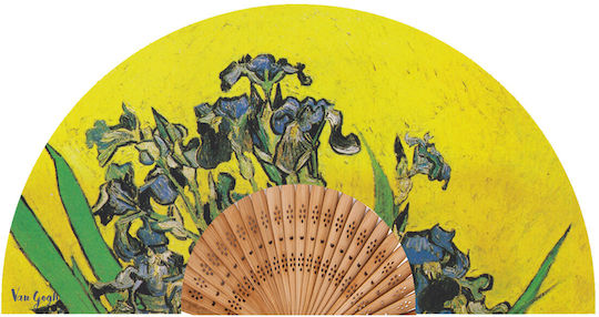 VAN GOGH IRIS YELLOW FAN 21 cm