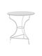 Noah Outdoor Dinner Free Standing Metal Table White 70x70x72cm