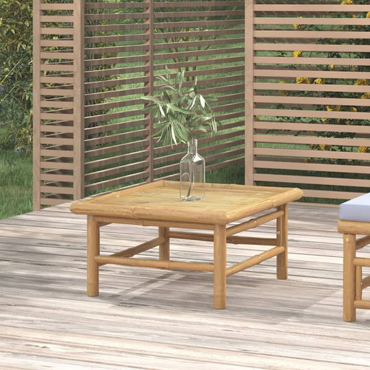 Masa Masa de lounge pentru spații exterioare mici de bambus 65x55x30buc