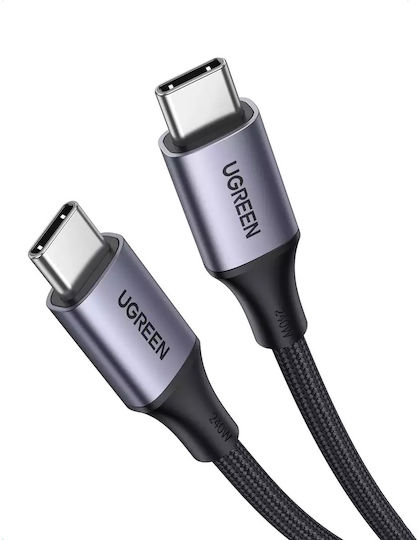 Ugreen Braided USB 2.0 Cable USB-C Male - USB-C 240W PD Gray 1m 15311