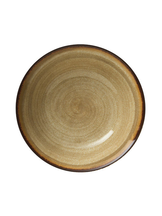 GTSA Sahara Porcelain Salad Bowl Beige 23x23cm 6pcs