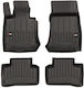 Frogum Set of Front and Rear Mats 4pcs Tray Type for Mercedes-Benz GLC 2015-2022 Black