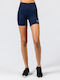 GSA Women's Training Legging Shorts High Waisted Navy Blue