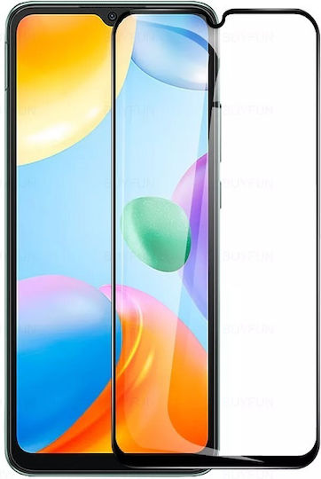 9H Full Glue Full Face Tempered Glass Μαύρο (Redmi 12C)