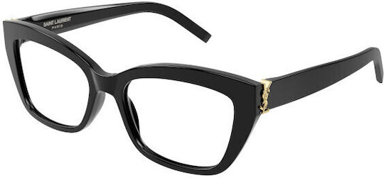 Ysl Γυναικείος Κοκκάλινος Σκελετός Γυαλιών Cat Eye σε Μαύρο Χρώμα SL M117 001
