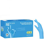 Bournas Medicals Soft Care Fine Fine Γάντια Νιτριλίου Χωρίς Πούδρα σε Μπλε Χρώμα 100τμχ