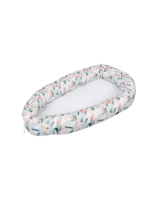 Bimbidreams Flamingos Baby Nest White 60x85cm