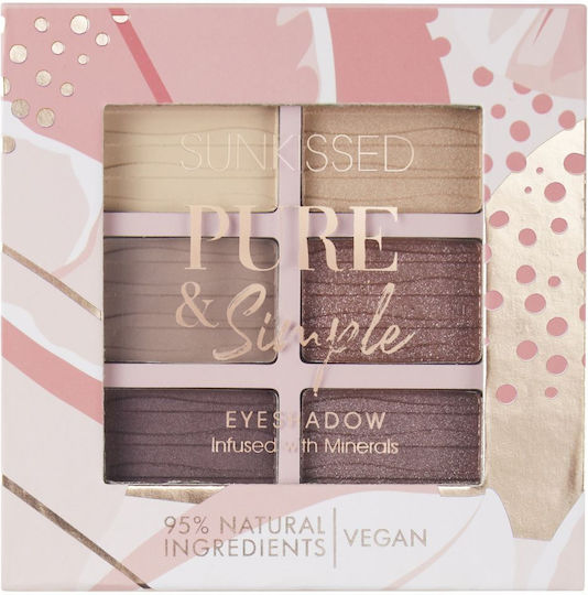 Sunkissed Pure & Simple Παλέτα με Σκιές Ματιών σε Στερεή Μορφή 13.8gr