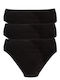Cotton Women's Slip 3Pack Black