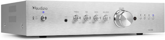 Audizio AD200A Integrierter Hi-Fi-Verstärker Stereo 110.110 Silber