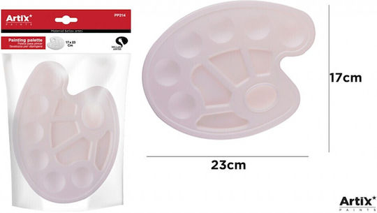 Madrid Papel Plastic 10-Slot Paint Palette 1pcs