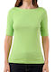 Ralph Lauren Women's Summer Blouse Short Sleeve Green