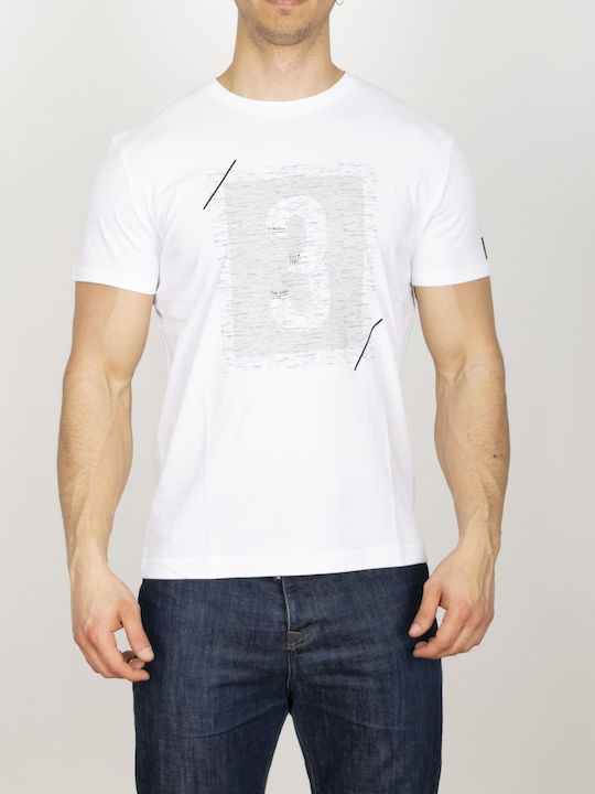 La Martina Herren T-Shirt Kurzarm Weiß