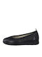Leather Ballerinas Black