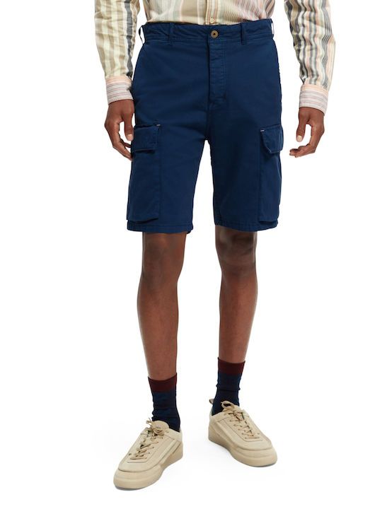 Scotch & Soda Men's Shorts Cargo Blue