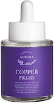 Aurora Natural Αnti-aging & Moisturizing Face Serum Copper Filled Suitable for All Skin Types with Hyaluronic Acid 30ml