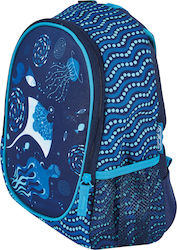 Herlitz Σχολική Τσάντα Πλάτης Δημοτικού σε Μπλε χρώμα