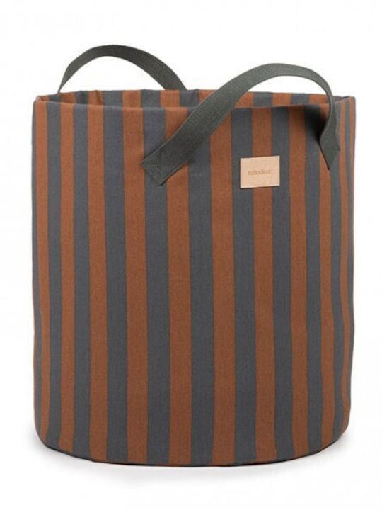 Nobodinoz Kinder Wäschekorb Aus Stoff Majestic Braune 37x37x40cm