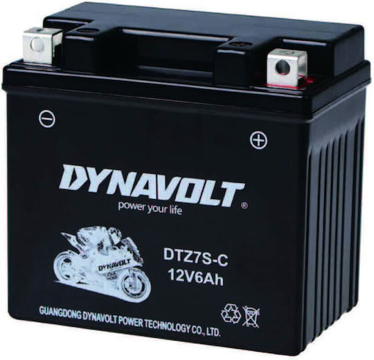 Dynavolt Μπαταρία Μοτοσυκλέτας με Χωρητικότητα 6Ah