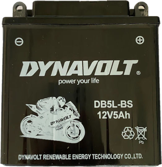 Dynavolt Motorradbatterie mit Kapazität 5Ah