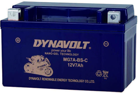 Dynavolt Μπαταρία Μοτοσυκλέτας με Χωρητικότητα 7Ah