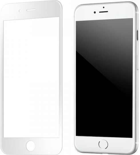 Remax Glass Shield 3D 0.3mm Full Face Tempered Glass Λευκό (iPhone 8 Plus / 7 Plus)