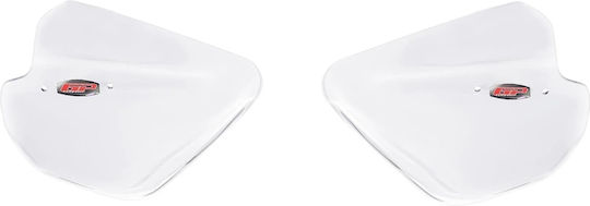GP Kompozit Motorcycle Protective Hand Guards in Transparent Colour