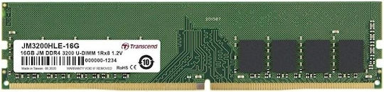 Transcend 8GB DDR4 RAM с Скорост 3200 за Настолен Компютър