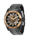 Invicta Watch with Black Metal Bracelet