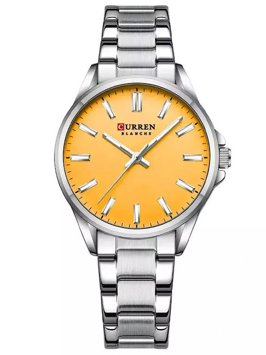 Curren Women's Watch with Metal Bracelet Orange...