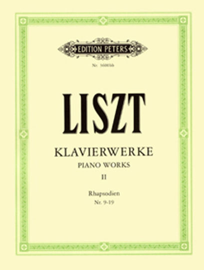 Edition Peters Liszt Piano Works Vol.2 Hungarian Rhapsodies 9-16 Παρτιτούρα για Πιάνο