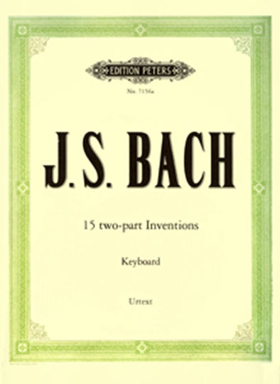 Edition Peters BACH J.S Δίφωνες Παραλλαγές Εκδόσεις Peters URTEXT Παρτιτούρα για Πιάνο
