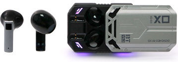 XO G11 Earbud Bluetooth Handsfree Ακουστικά με Θήκη Φόρτισης Ασημί