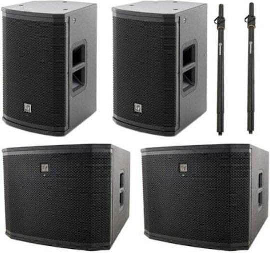 Electro-Voice ETX-10P/15SP Set cu Autoamplificate Subwoofer PA 1800W 15"
