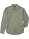 Long-sleeved Linen Shirt Khaki