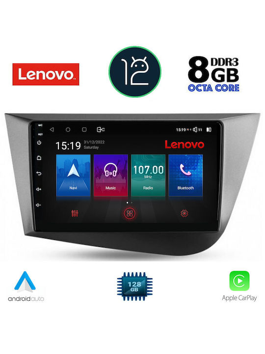 Lenovo Car-Audiosystem für Seat Leon 2005-2012 (Bluetooth/USB/AUX/WiFi/GPS) mit Touchscreen 9"