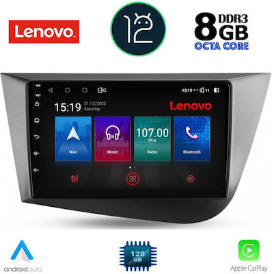 Lenovo Car-Audiosystem für Seat Leon 2005-2012 (Bluetooth/USB/AUX/WiFi/GPS) mit Touchscreen 9"