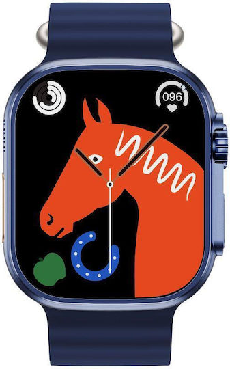 XO M8 Pro Smartwatch με Παλμογράφο (Μπλε)