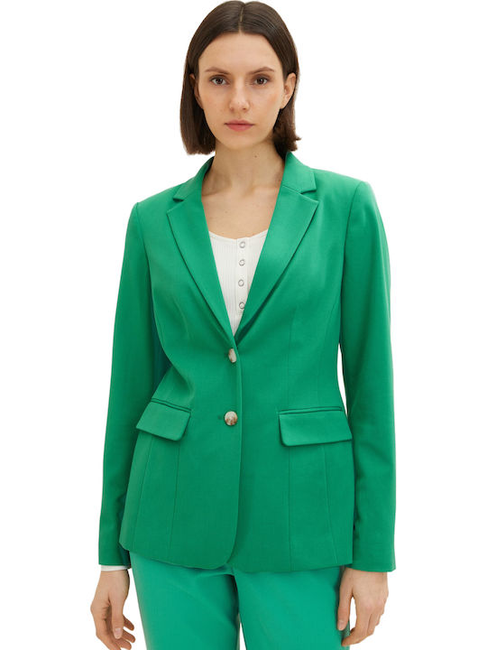 Tom Tailor Women's Blazer Vivid Leaf Green