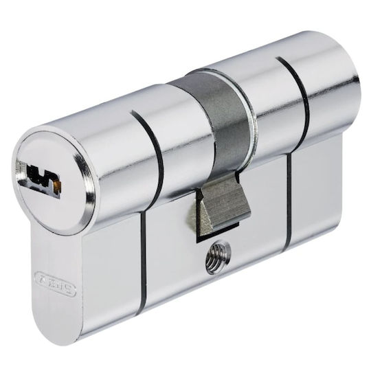 Abus Κύλινδρος Κλειδαριάς Ασφαλείας 75mm (35-40) με 5 Κλειδιά Ασημί
